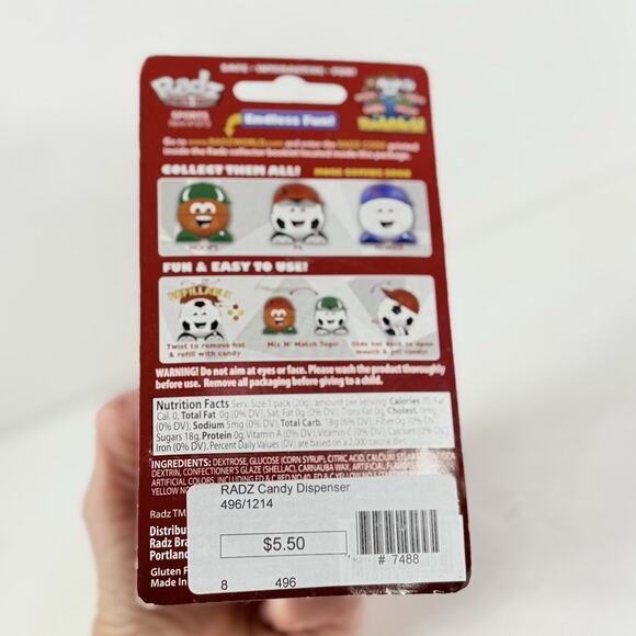 Radz Sports Crazy Candy Dispenser “Jaxon” PEZ Collector - Picture 5 of 9